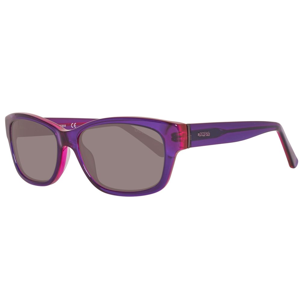 نظارات شمسية بلاستيكية أرجوانية من Guess