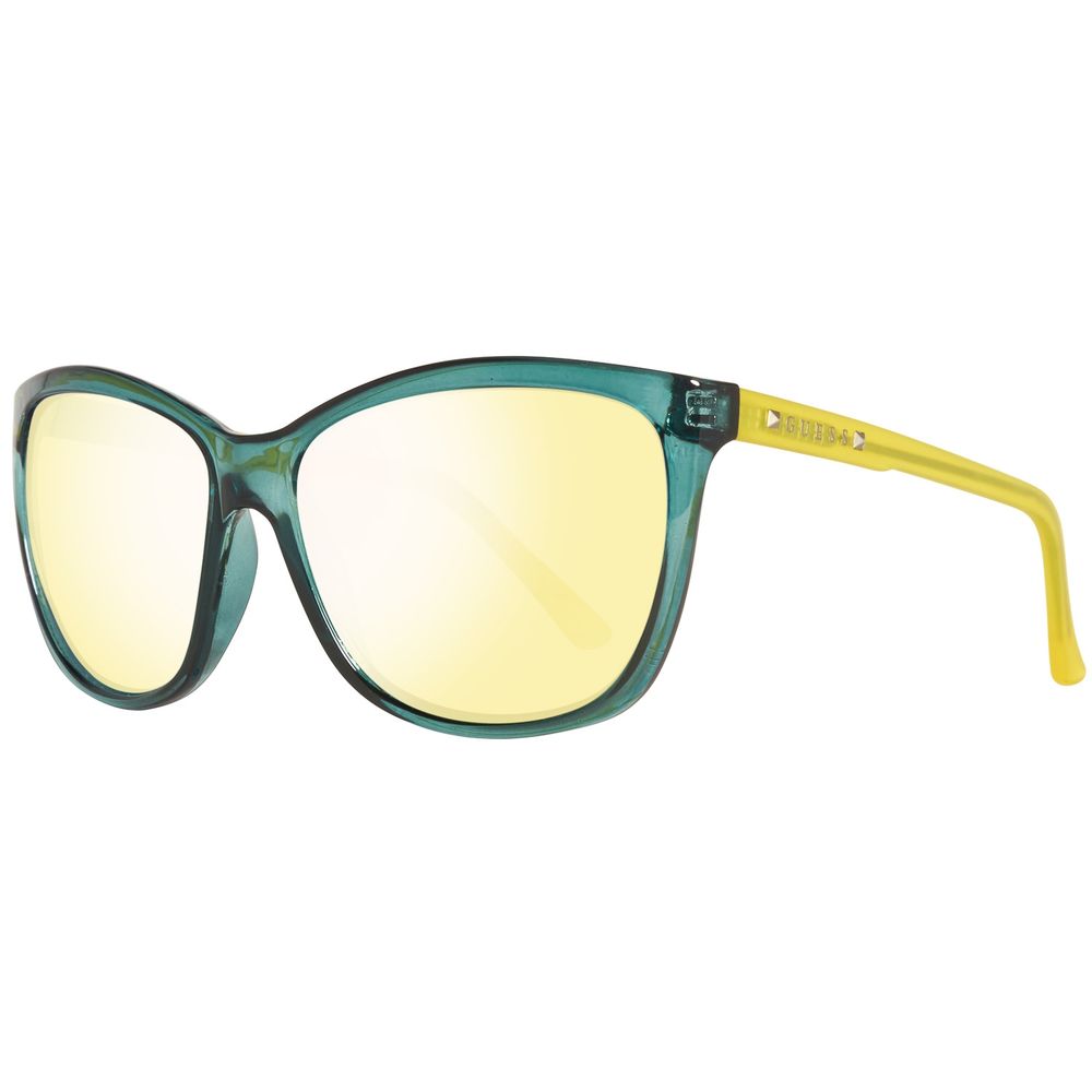 نظارات شمسية بلاستيكية خضراء من Guess