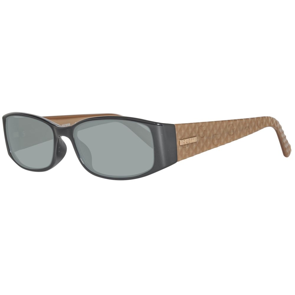 نظارات شمسية بلاستيكية سوداء من Guess