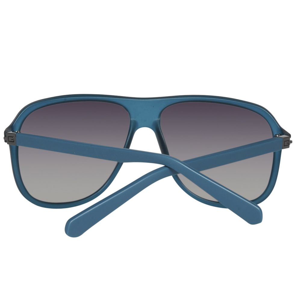 نظارات شمسية بلاستيكية زرقاء من Guess