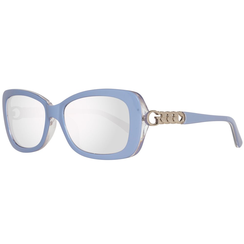 نظارات شمسية بلاستيكية زرقاء من Guess
