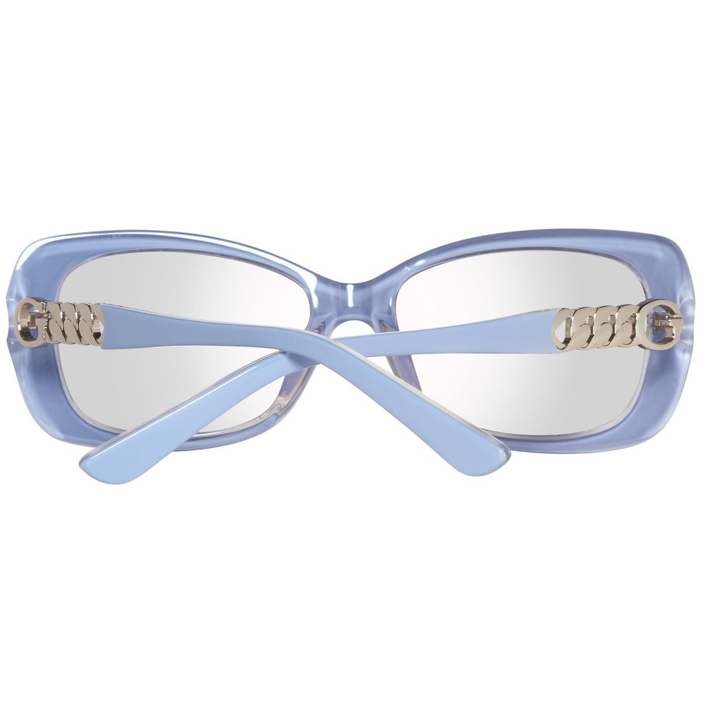 نظارات شمسية بلاستيكية زرقاء من Guess