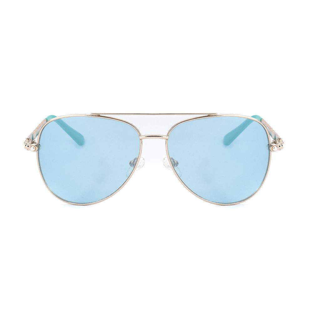نظارات شمسية من Guess باللون الذهبي المعدني
