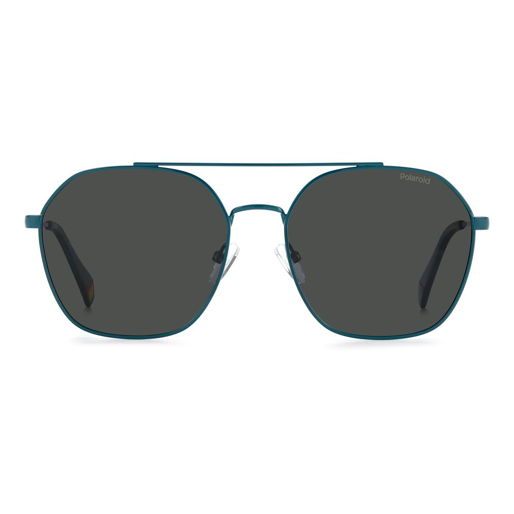Polaroid Blue Stainless Steel Sunglasses - Luxe Marca