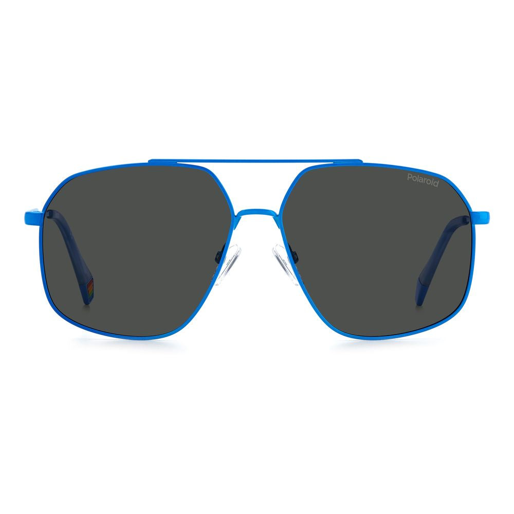 Polaroid Blue Stainless Steel Sunglasses - Luxe Marca