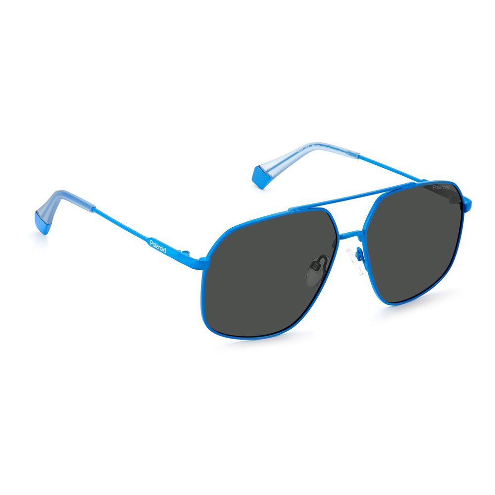 Polaroid Blue Stainless Steel Sunglasses - Luxe Marca