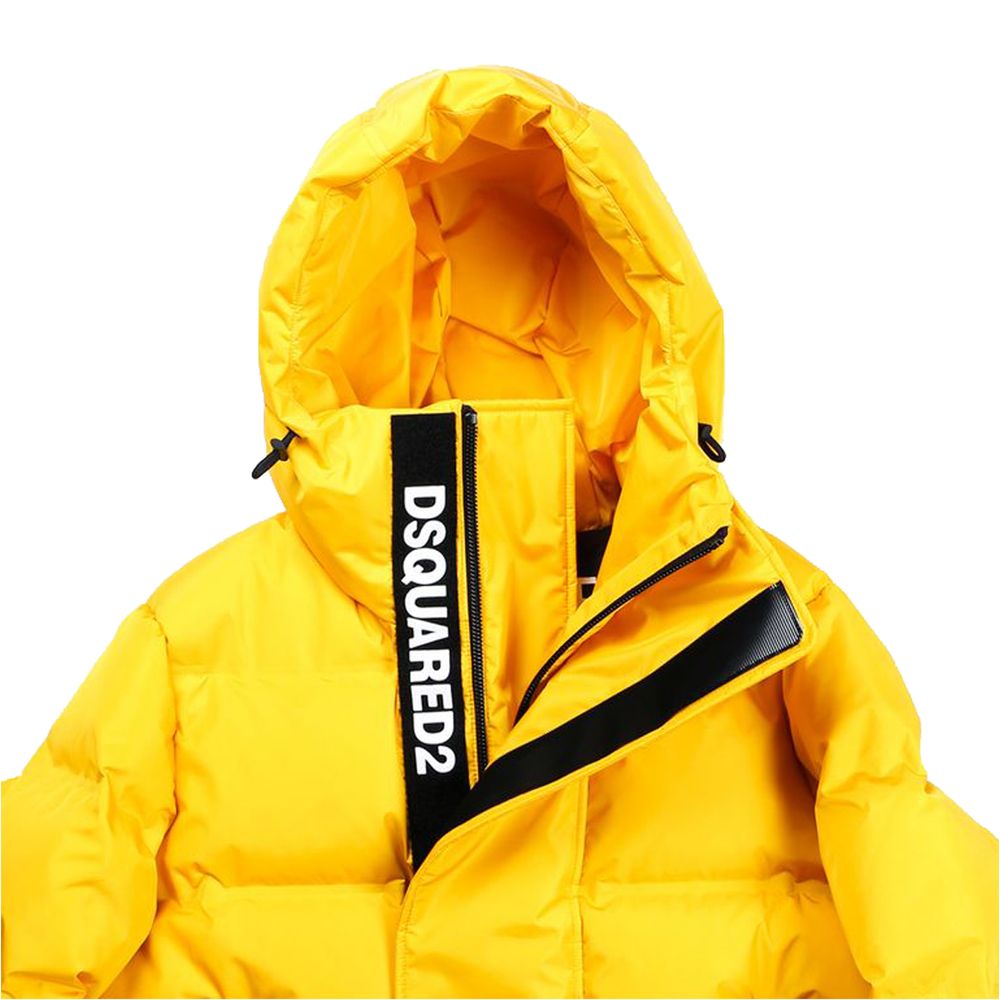 جاكيت رجالي من النايلون الأصفر من Dsquared²