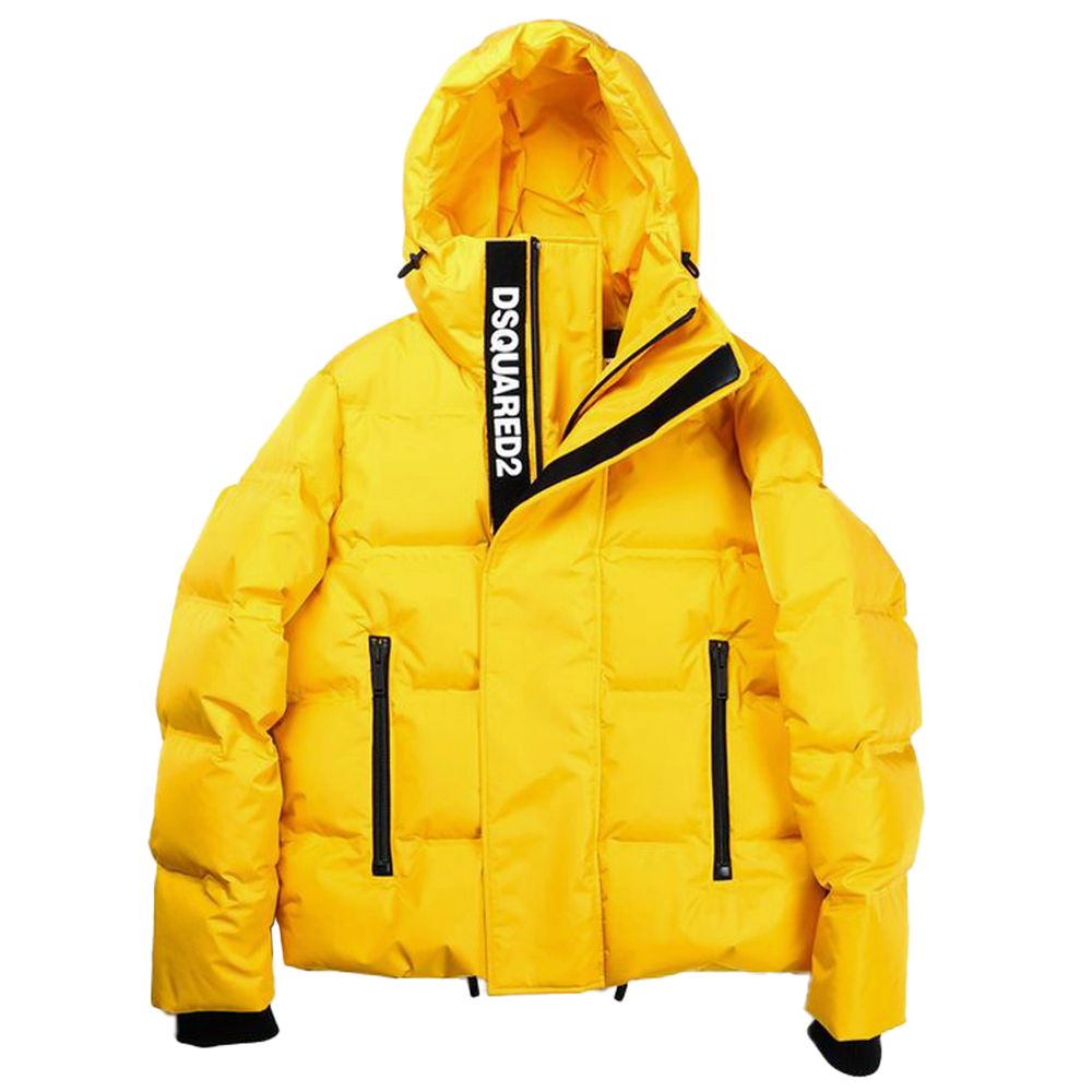 جاكيت رجالي من النايلون الأصفر من Dsquared²