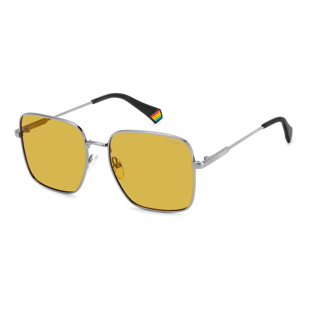 Polaroid Gray Metal Sunglasses - Luxe Marca