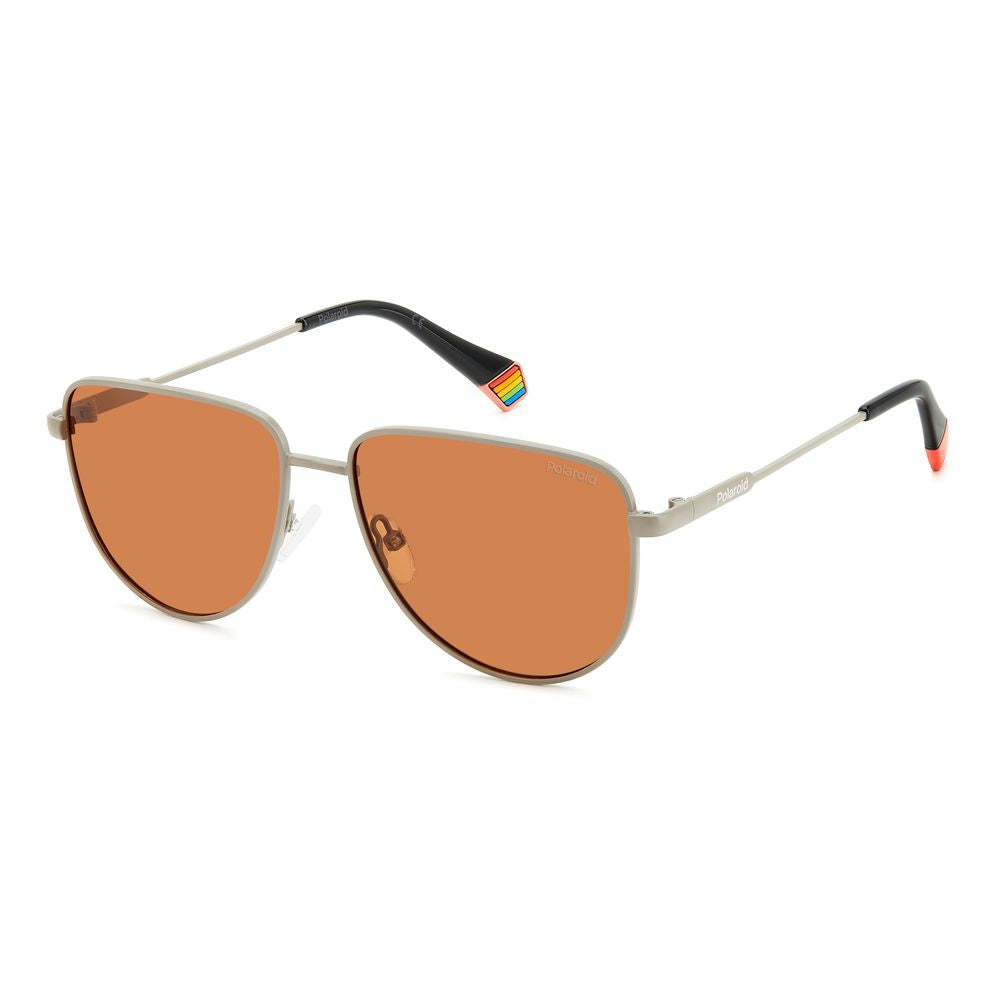 Polaroid Gray Metal Sunglasses - Luxe Marca