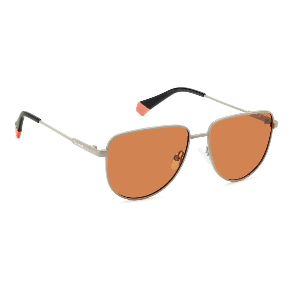 Polaroid Gray Metal Sunglasses - Luxe Marca