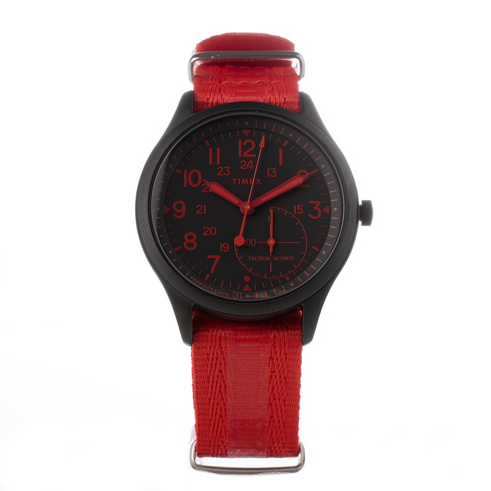 Timex Red Nylon Sport Watch