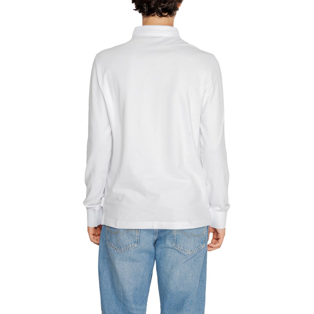 Armani Exchange White Cotton Long Sleeve T-Shirt