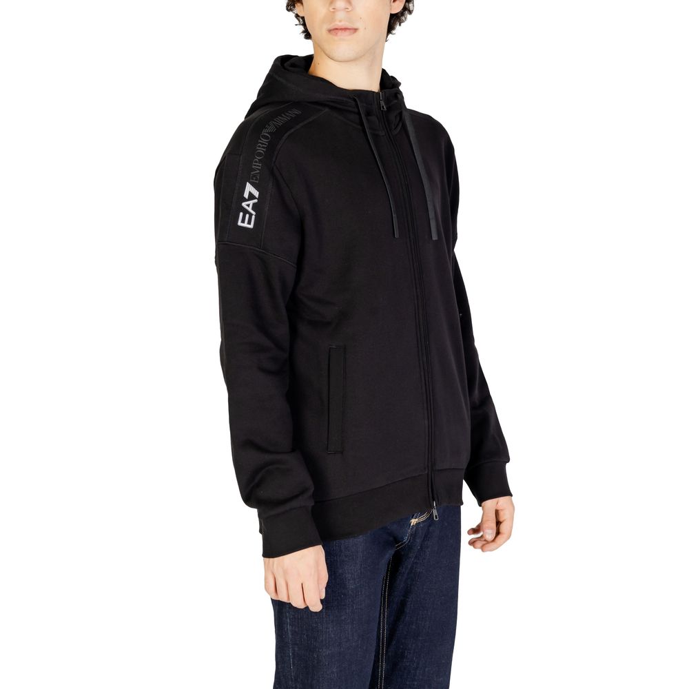 EA7 Emporio Armani هودي قطني أسود