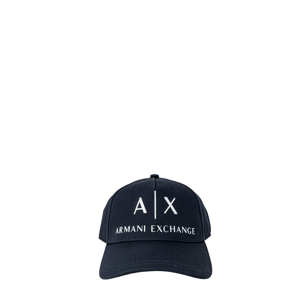 Armani Exchange Blue Cotton Cap (Baseball Hat)