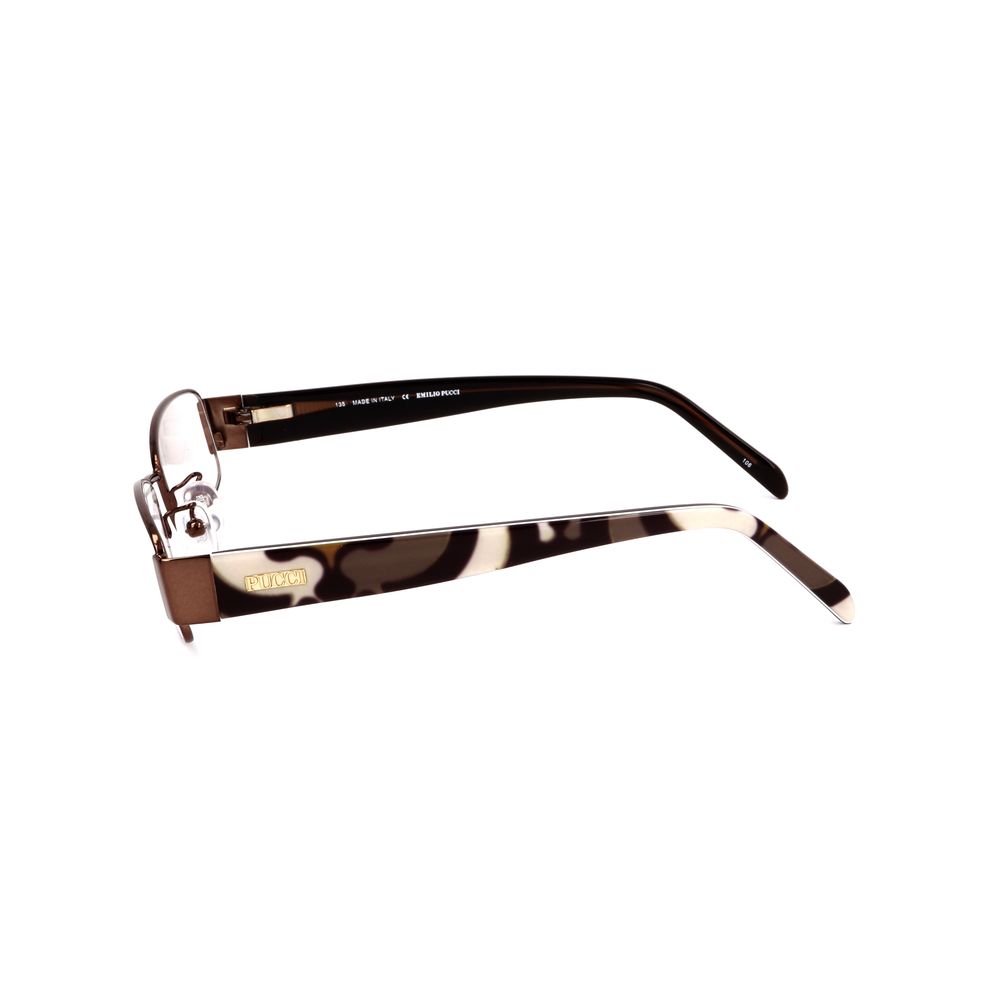 Emilio Pucci Brown Metal Glasses (Frames) - Luxe Marca