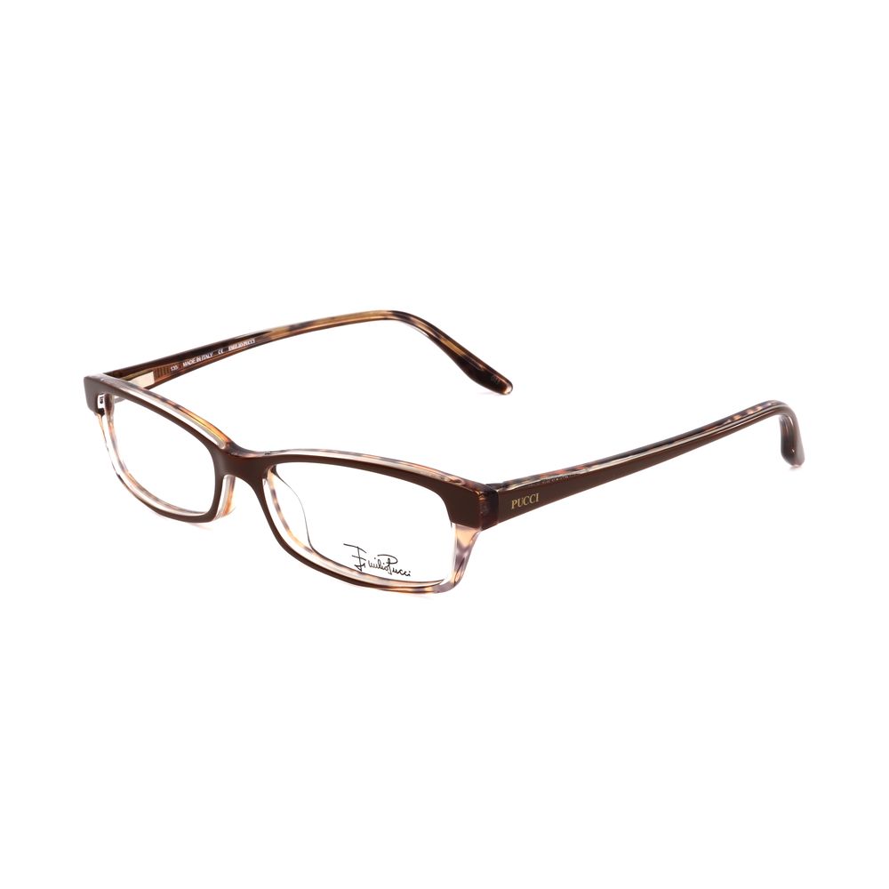 Emilio Pucci Brown Plastic Glasses (Frames) - Luxe Marca