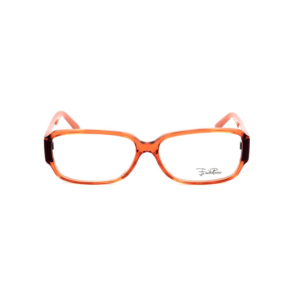 Emilio Pucci Orange Plastic Glasses (Frames) - Luxe Marca