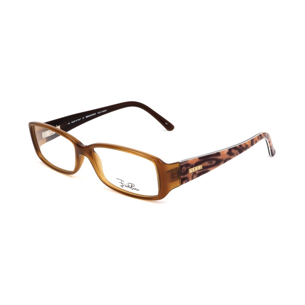 Emilio Pucci Brown Plastic Glasses (Frames) - Luxe Marca