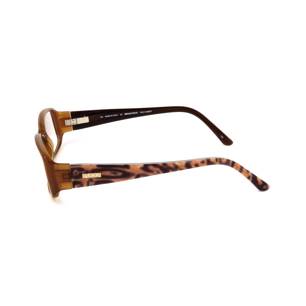 Emilio Pucci Brown Plastic Glasses (Frames) - Luxe Marca