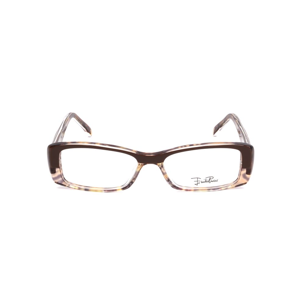 Emilio Pucci Brown Plastic Glasses (Frames) - Luxe Marca