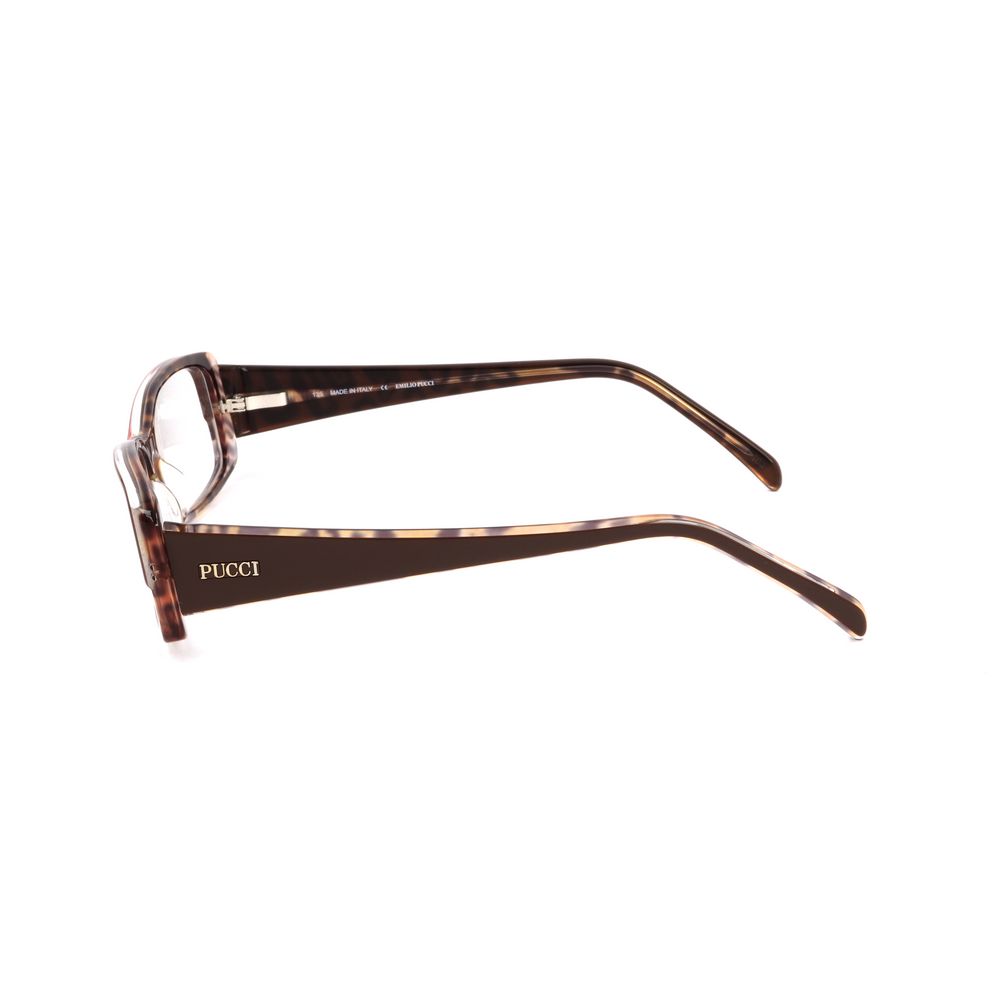 Emilio Pucci Brown Plastic Glasses (Frames) - Luxe Marca