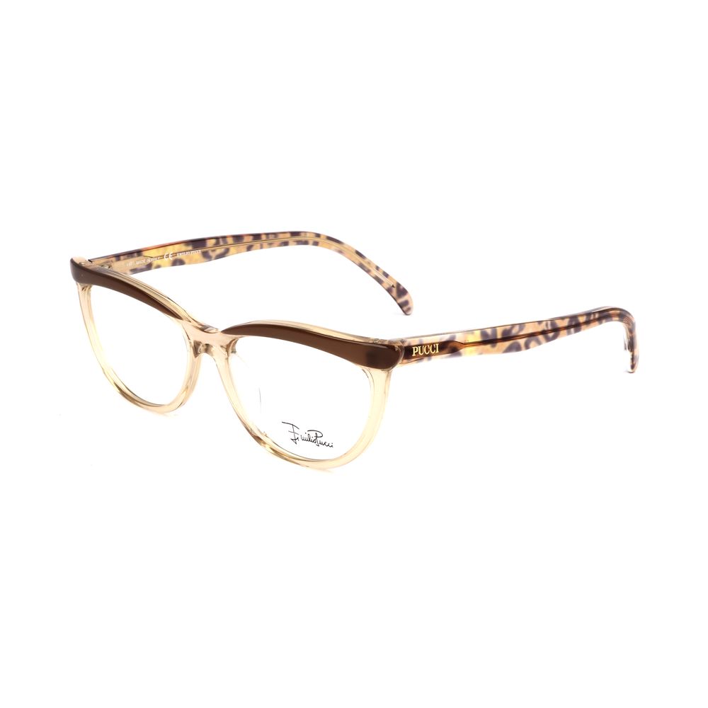 Emilio Pucci Brown Plastic Glasses (Frames) - Luxe Marca