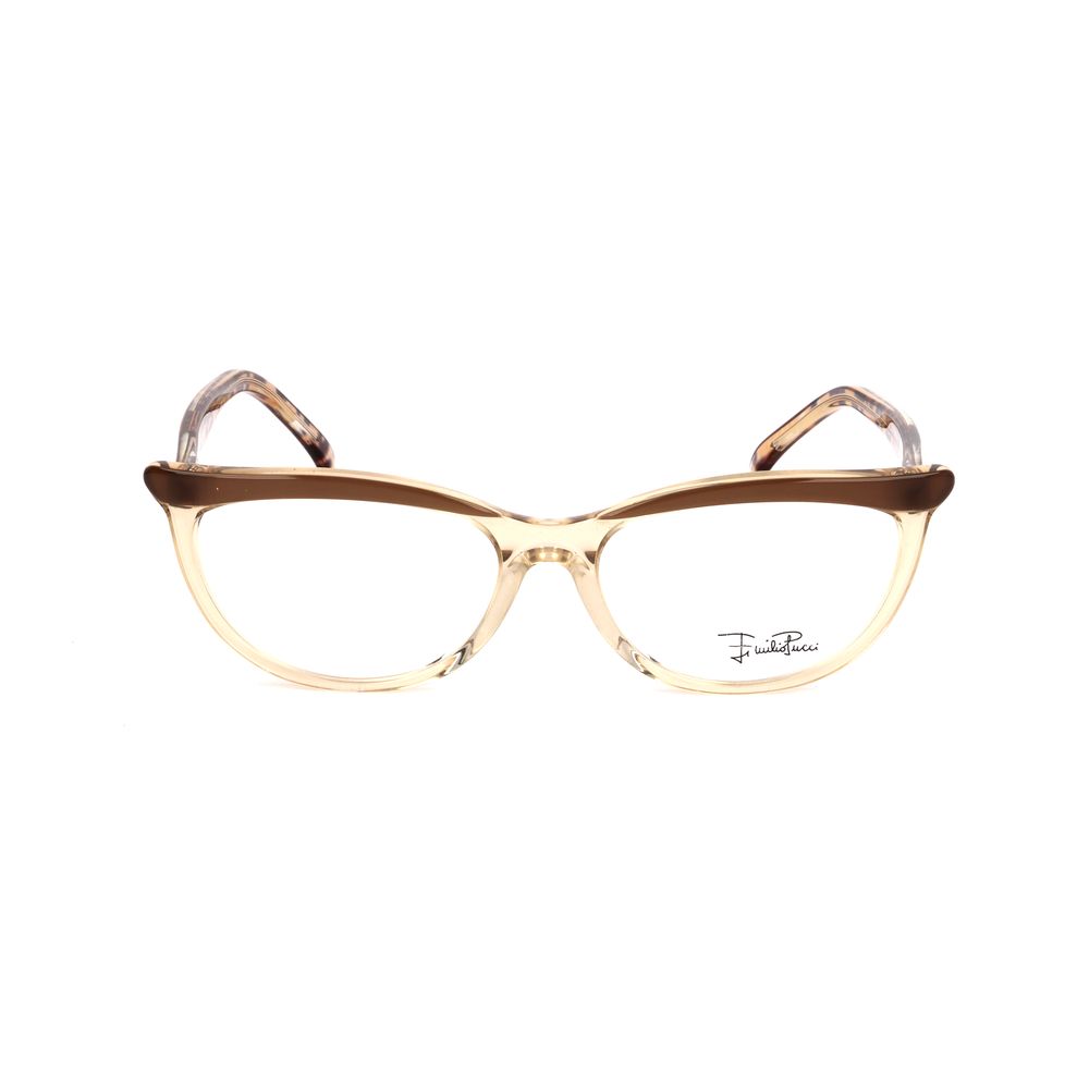 Emilio Pucci Brown Plastic Glasses (Frames) - Luxe Marca