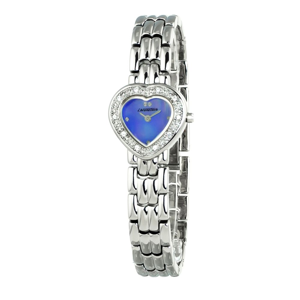 Chronotech Silver Stainless Steel Dress Watch