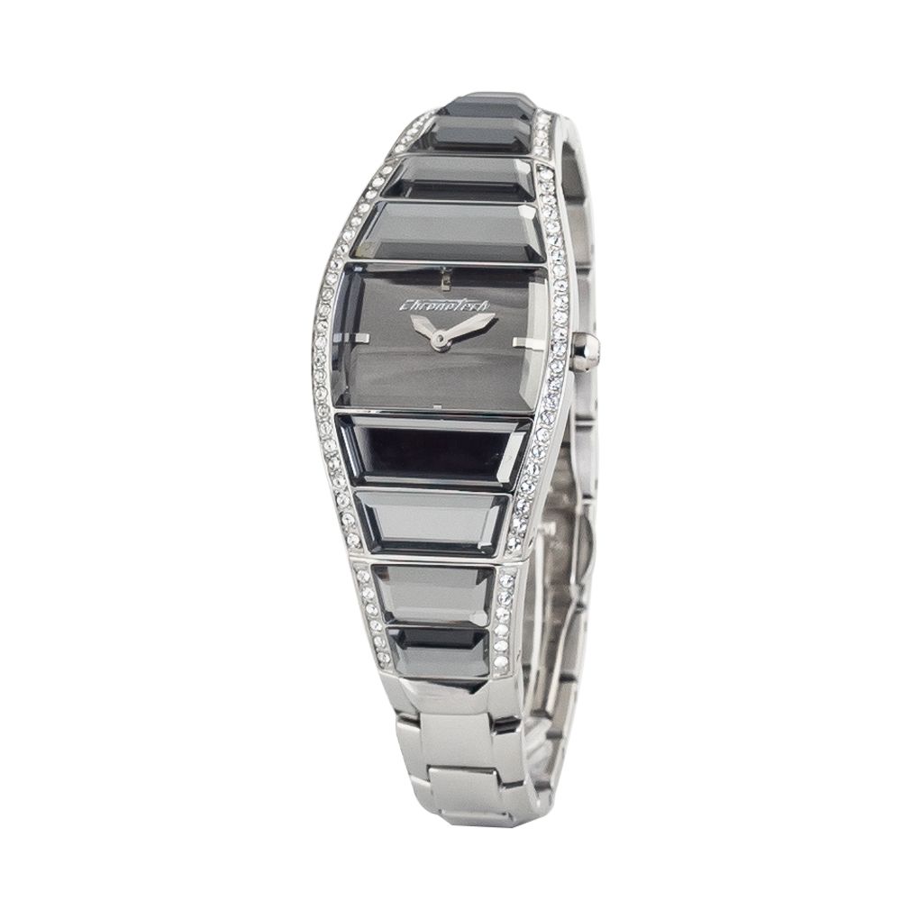 Chronotech Silver Stainless Steel Bracelet Watch