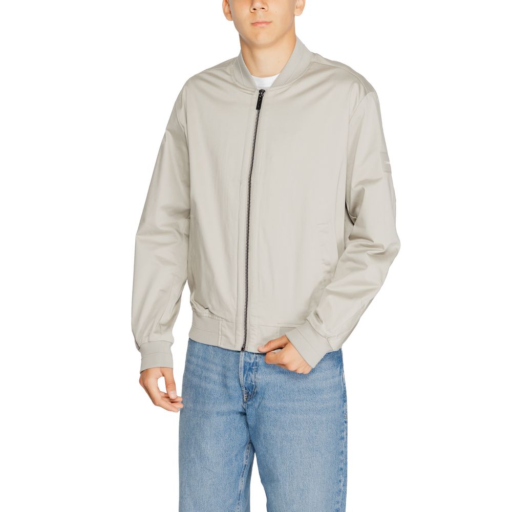 Calvin Klein Gray Organic Cotton Bomber - Luxe Marca