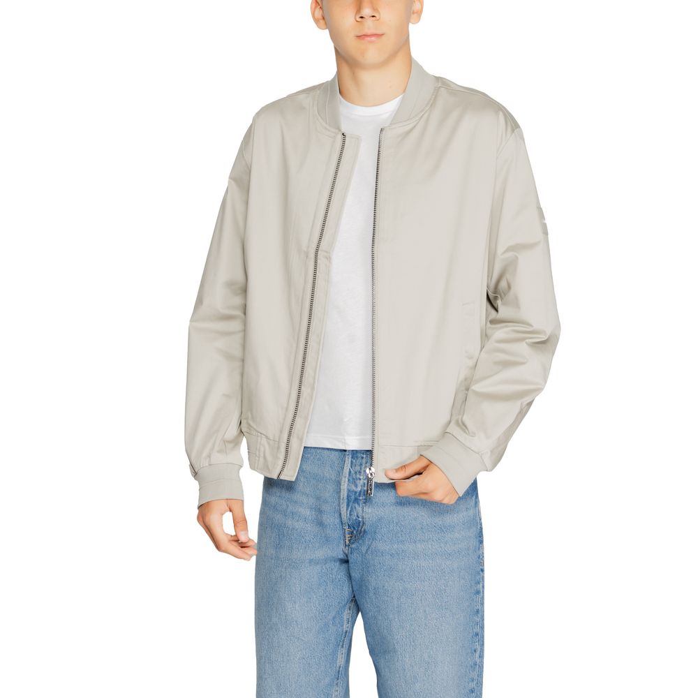 Calvin Klein Gray Organic Cotton Bomber - Luxe Marca