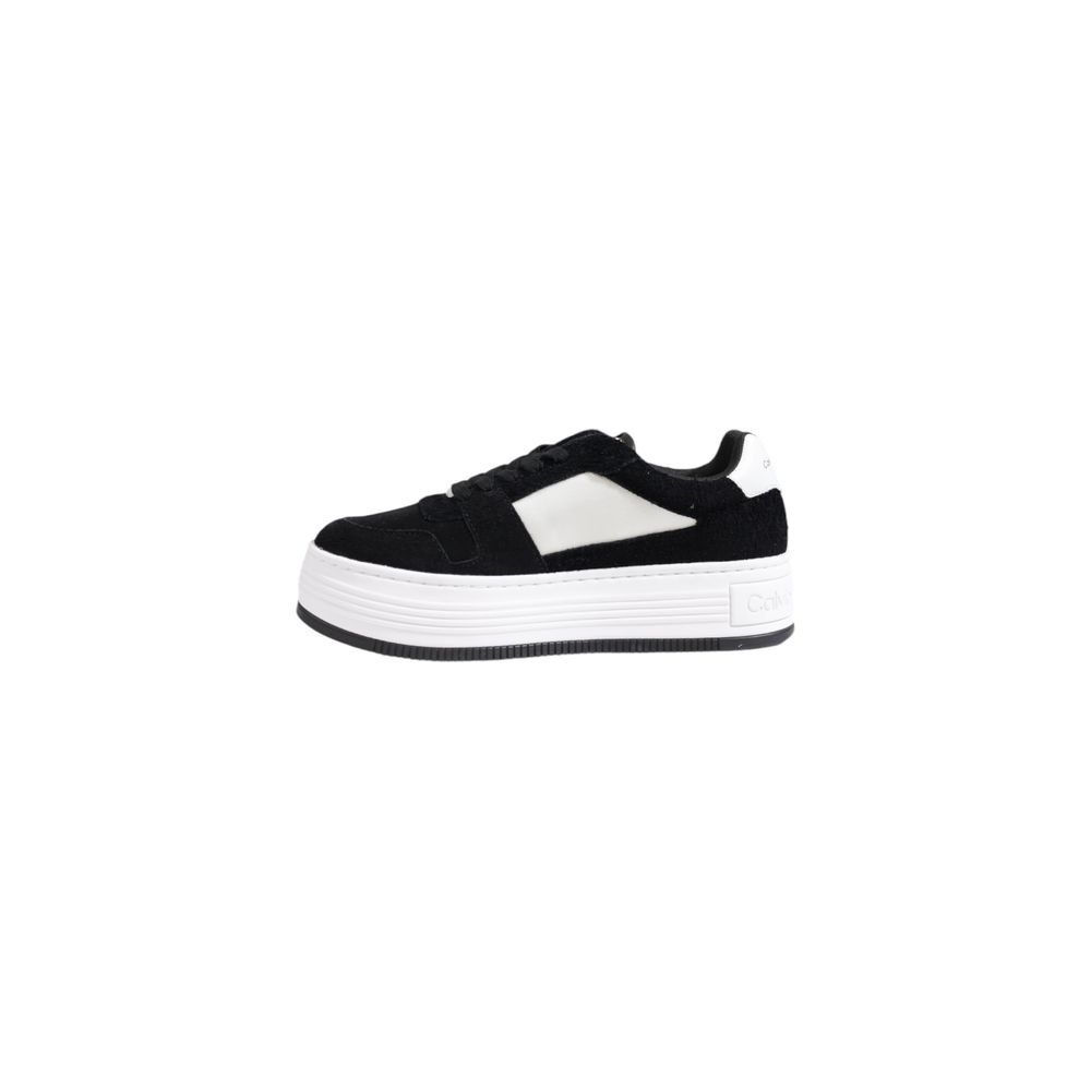 Calvin Klein Jeans Black Leather Platform Sneakers - Luxe Marca