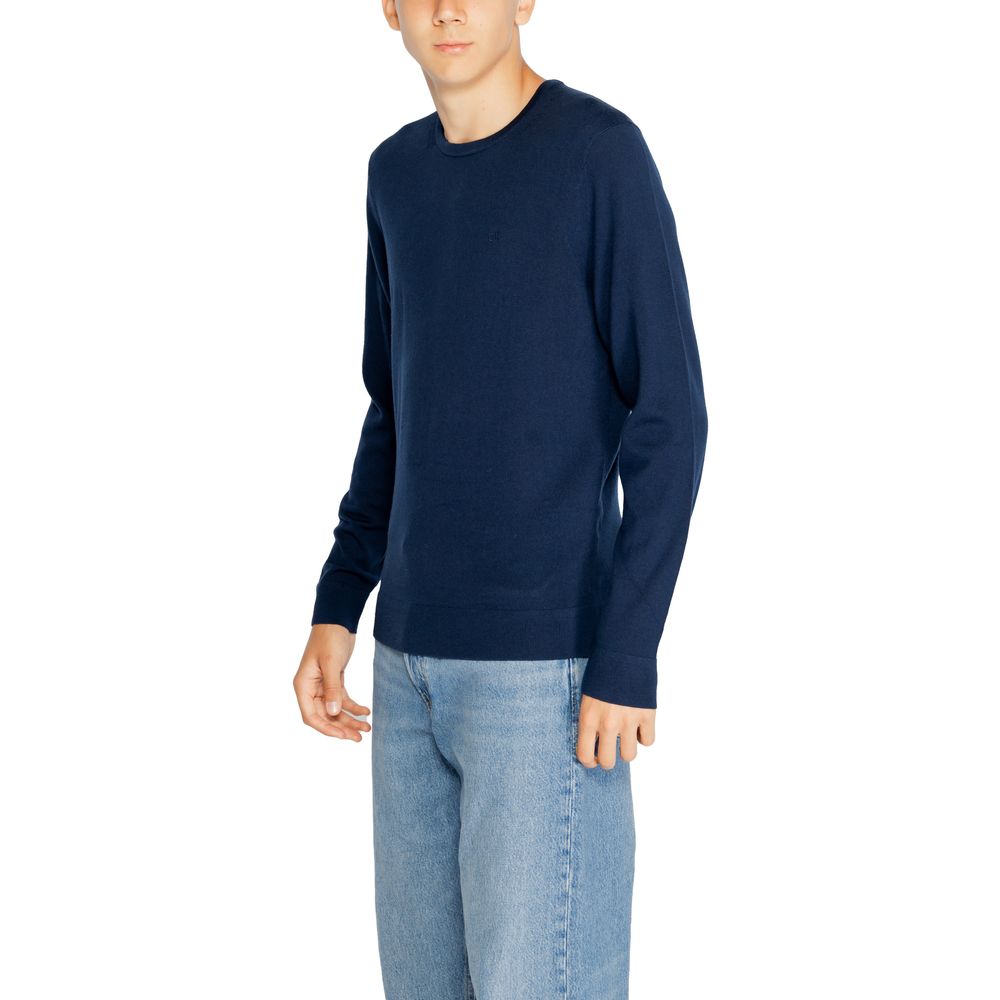 Calvin Klein Blue Recycled Wool Sweatshirt - Luxe Marca