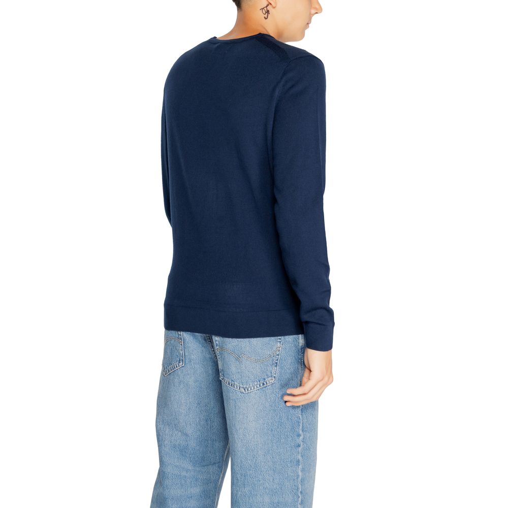 Calvin Klein Blue Recycled Wool Sweatshirt - Luxe Marca