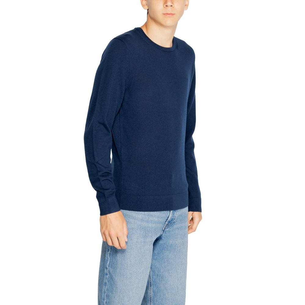 Calvin Klein Blue Recycled Wool Sweatshirt - Luxe Marca