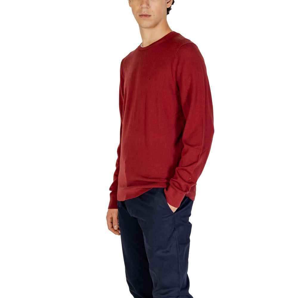 Calvin Klein Bordeaux Recycled Wool Sweatshirt - Luxe Marca