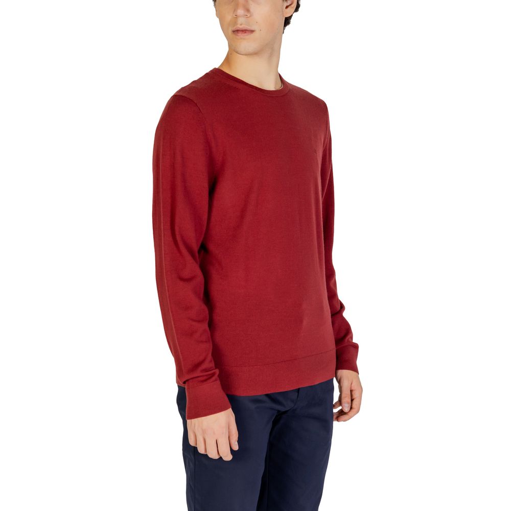 Calvin Klein Bordeaux Recycled Wool Sweatshirt - Luxe Marca