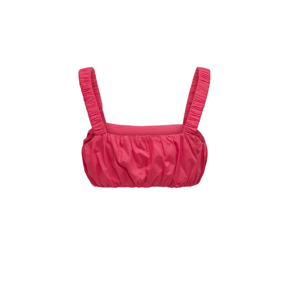 بلوزة قطنية باللون البرتقالي فقط