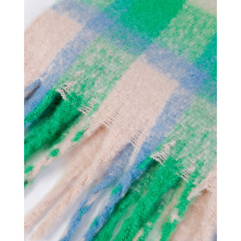 وشاح بوليستر أخضر فقط