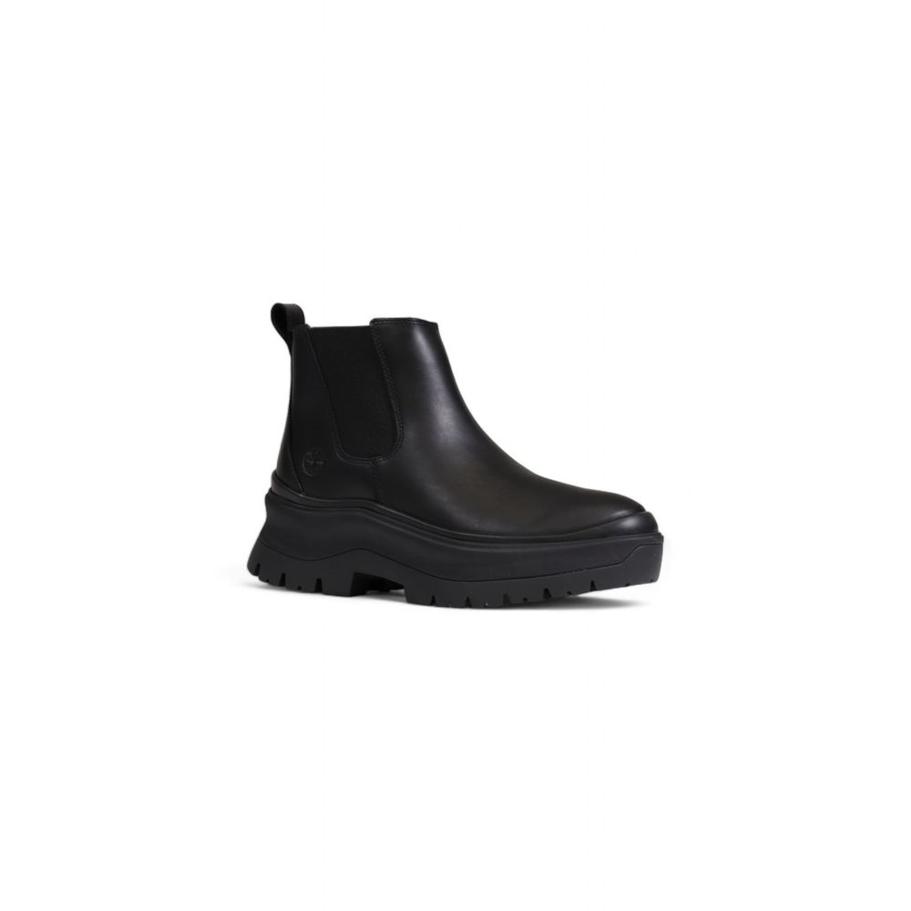 حذاء كاحل من الجلد الأسود من Timberland