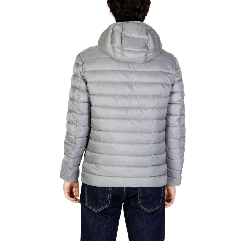 Gianni Lupo Gray Polyamide Coat