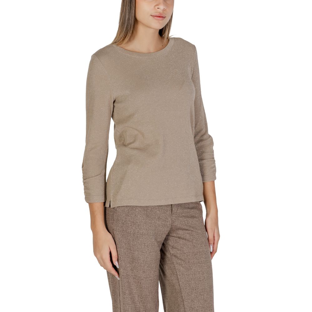 Street One Beige Polyester Long Sleeve