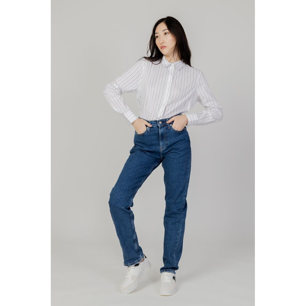 Calvin Klein Jeans Blue Cotton Slim Fit Jean