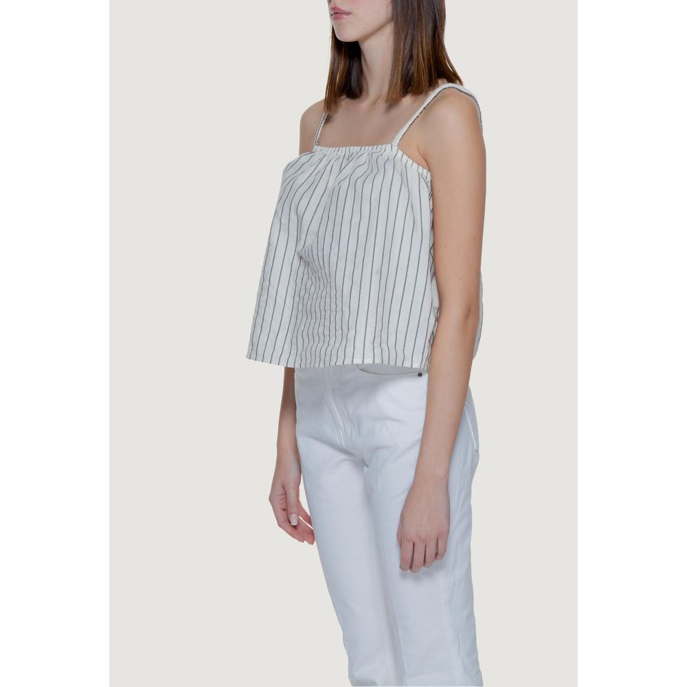 Vero Moda Beige Organic Cotton Tank Tops