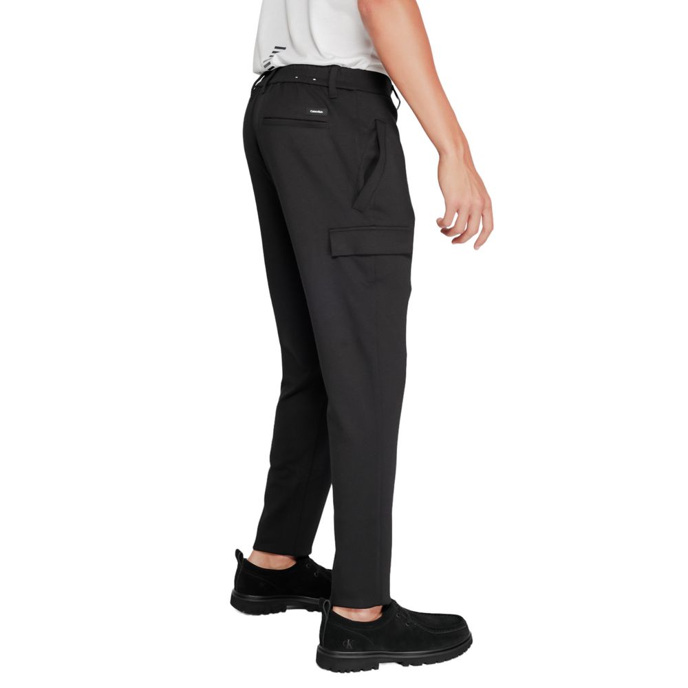 Calvin Klein Black Recycled Polyester Joggers (Workout Pants) - Luxe Marca