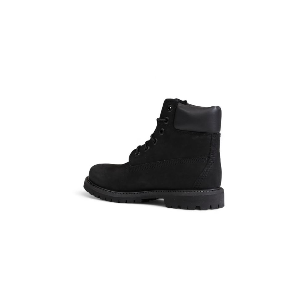 حذاء Timberland أسود من الجلد المعاد تدويره