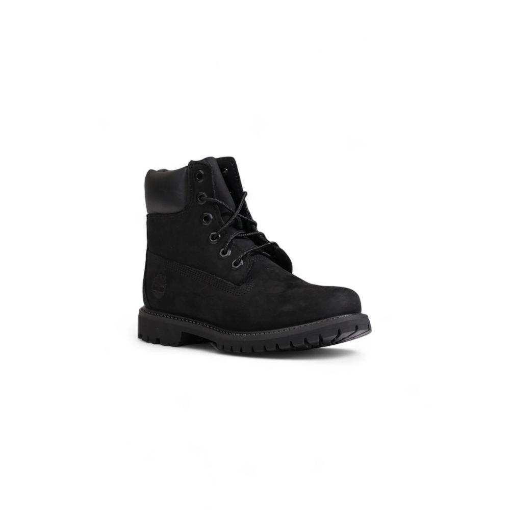 حذاء Timberland أسود من الجلد المعاد تدويره