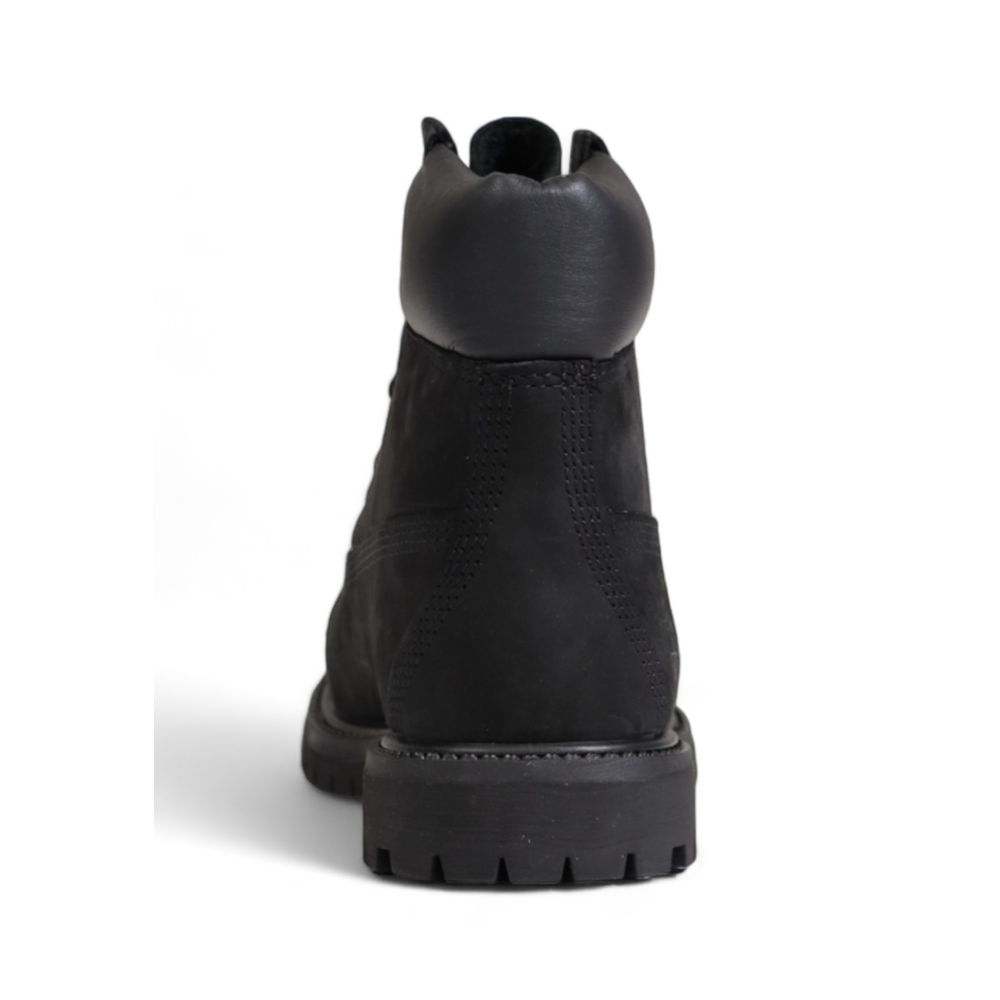 حذاء Timberland أسود من الجلد المعاد تدويره