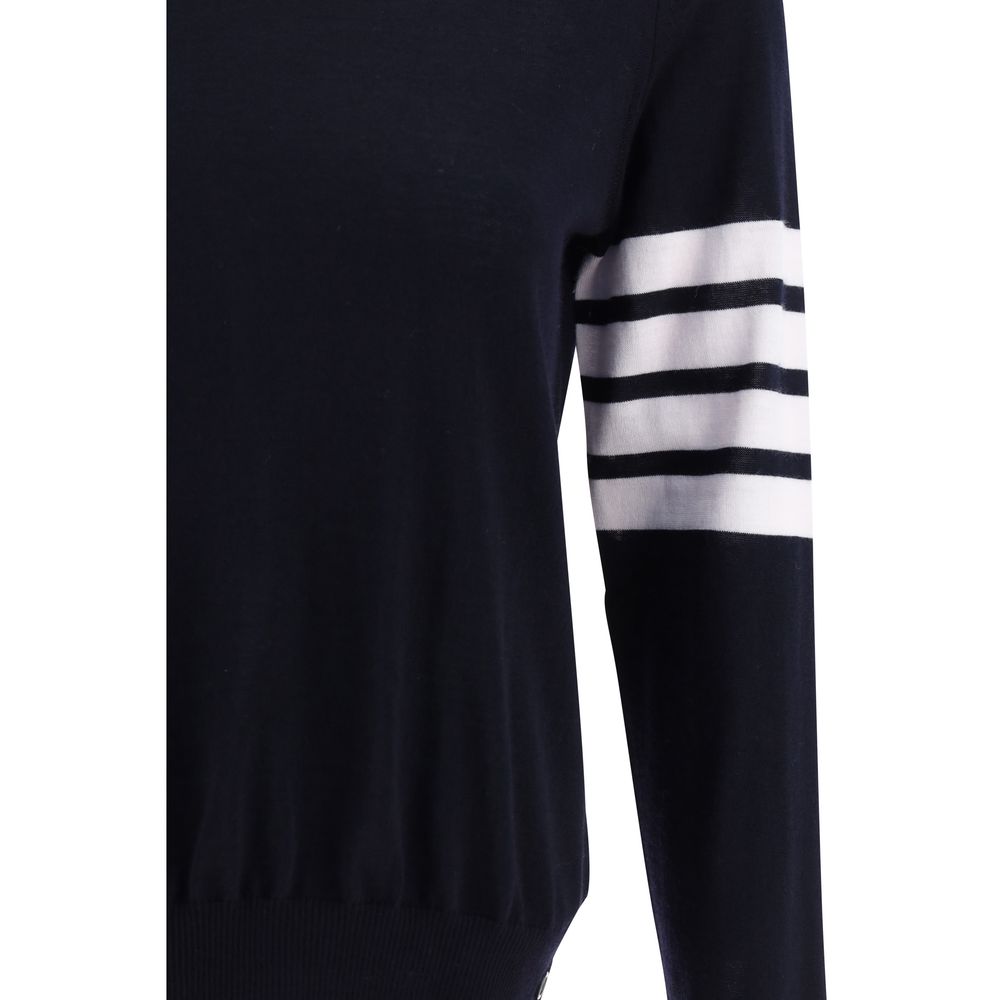 Thom Browne Gray Fleece Wool Sweatshirt